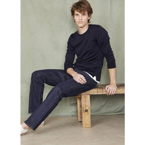 Officine Generale Daily Classics Nina Crewneck Sweater Italian Merino Wool Small - Picture 4 of 10